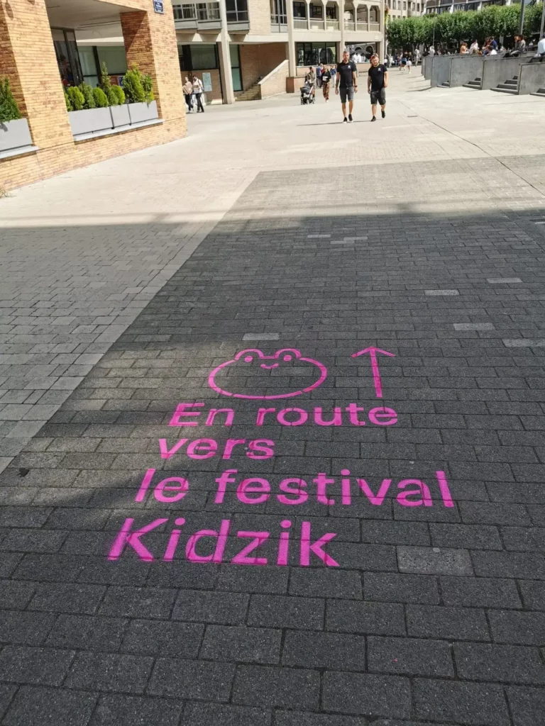 Marquage au sol pour un festival