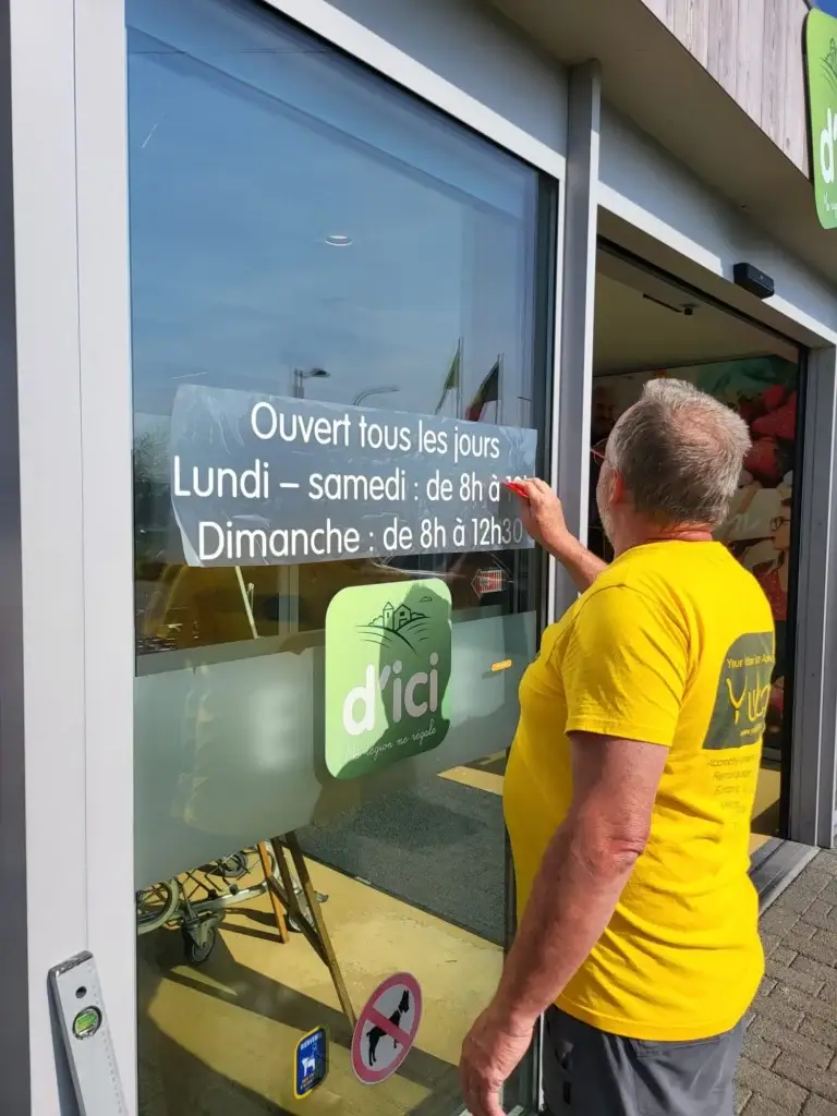 ouverture magasin avec horaires