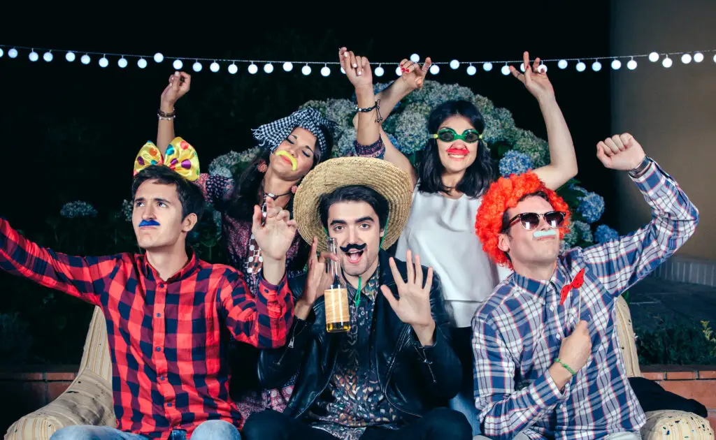 happy friends having fun with costumes in a party 2025 03 13 05 42 27 utc