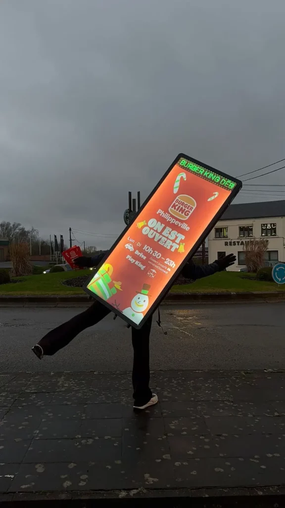 panneau publicitaire à porter pour promotion
