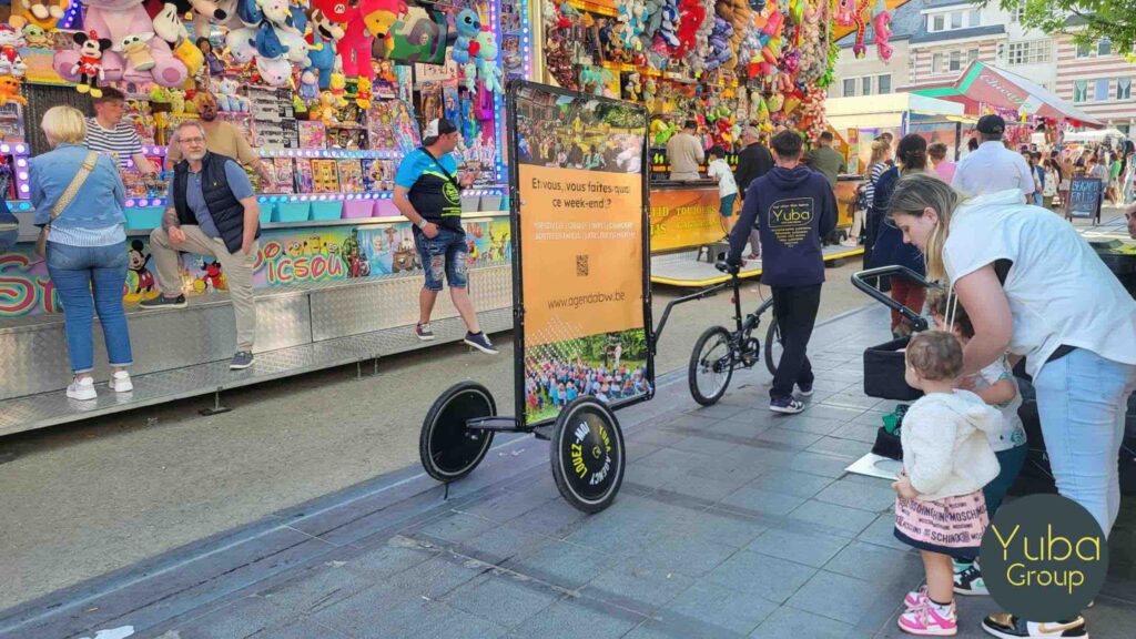 louez un velo publicitaire pour votre evenement