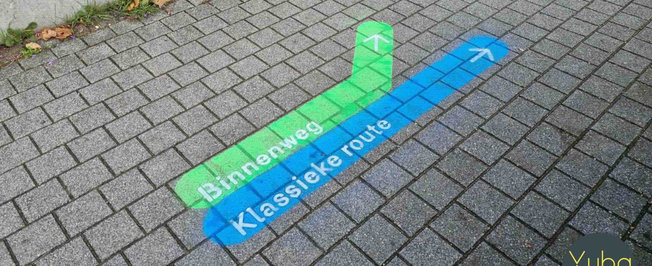 Chalk-tag, technique de street marketing au sol