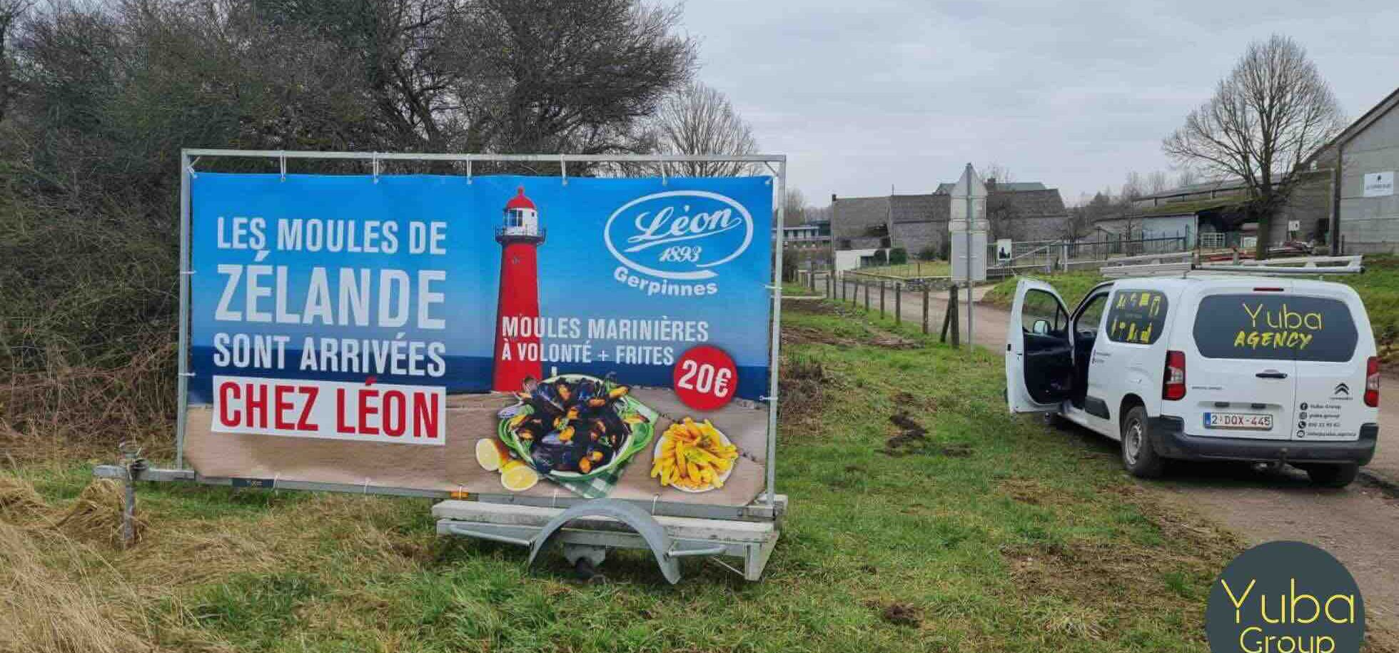 Campagne de street marketing menée par Yuba Agency